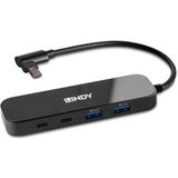 LINDY Multiport Hub - USB-C - 4 Poorten - Zwart