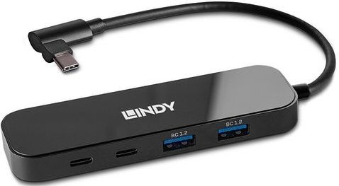 LINDY Multiport Hub - USB-C - 4 Poorten - Zwart