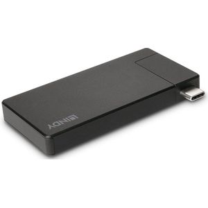 Lindy 43336 laptop dock & poortreplicator Bedraad USB 3.2 Gen 1 (3.1 Gen 1) Type-C Zwart