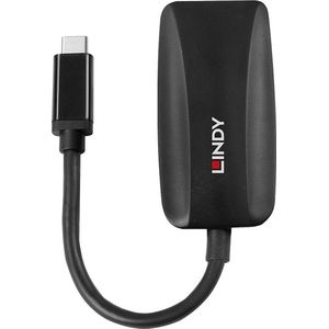 Lindy USB Typ C auf DisplayPort 1.4 Konverter Verbindet ein 8K-Display mit DP-Anschluss mit dem USB Typ... (DP, 13 cm), Data + Video Adapter, Zwart