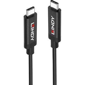 LINDY 43348 – USB Type-C 3.2 Gen 2 type C/C actieve kabel, 3 m ��– actieve kabel voor videosignalen en gegevensoverdracht tot 10 Gbps, ondersteunt DisplayPort 1.4 High Resolution, UHD tot 8K 7680x4320@60Hz