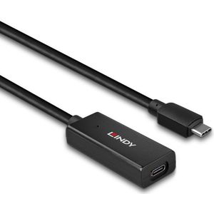 Lindy 43356 interface hub USB 3.2 Gen 1 (3.1 Gen 1) Type-C 5000 Mbit/s Zwart