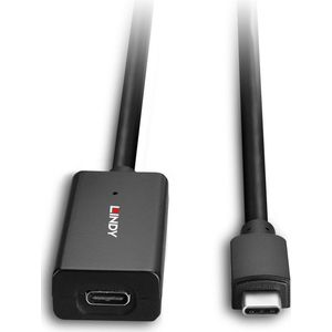 USB-C-kabel LINDY 43356 Zwart 5 m