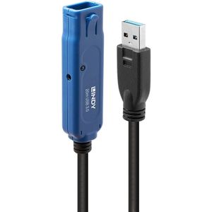 Lindy 43361 USB-kabel 20 m USB 3.2 Gen 1 (3.1 Gen 1) USB A Zwart