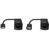 Lindy 43365 netwerkextender Netwerkzender & -ontvanger Zwart