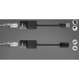 Lindy 43365 netwerkextender Netwerkzender & -ontvanger Zwart