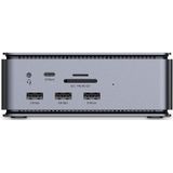 Lindy 43372 laptop dock & poortreplicator Docking USB4 Antraciet