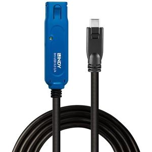 LINDY 43381 8m USB 3.2 Gen 1 C/A Aktivverlängerung Pro, Verlängerung bis zu 40m für USB A Geräte, 5Gbit/s, USB SuperSpeed inkl. USB Stromadapterkabel