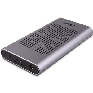 LINDY Externe Behuizing - Harde Schijf - USB 3.2 - M.2 - Zwart