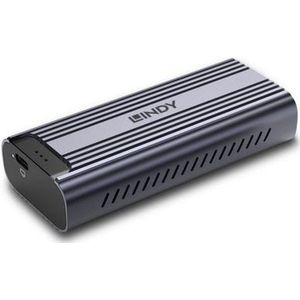 Lindy 43394 behuizing voor opslagstations SDD-behuizing Grijs M.2