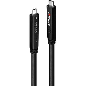 Lindy 43398 USB-kabel USB 3.2 Gen 1 (3.1 Gen 1) 10 m USB C Zwart