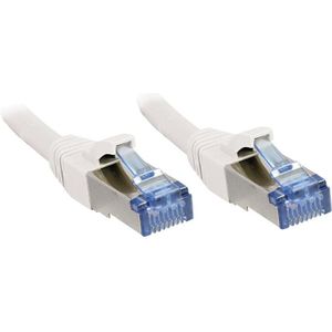 Lindy - 47193 RJ45 Netzwerkkabel, Patchkabel cat 6a s/ftp 1.50 m Weiß mit Rastnasenschutz 1 St.