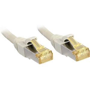 Lindy - 47266 RJ45 Netzwerkkabel, Patchkabel cat 6a (Rohkabel cat 7) s/ftp 5.00 m Grau mit Rastnasensc