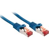 LINDY 47357 7,5 m Cat.6 S/FTP netwerkkabel, blauw