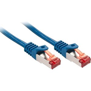 LINDY 47357 7,5 m Cat.6 S/FTP netwerkkabel, blauw