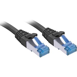 47415 RJ45 Netzwerkkabel, Patchkabel cat 6a s/ftp 3.00 m Schwarz 1 St. - Lindy