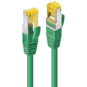 Lindy 15m RJ45 S/FTP LSZH netwerkkabel, groene Cat.6A stekker, Cat.7 ruwe kabel (S/FTP, CAT7, 15 m), Netwerkkabel