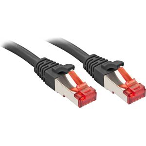Lindy - 47781 RJ45 Netzwerkkabel, Patchkabel cat 6 s/ftp 5.00 m Schwarz 1 St.