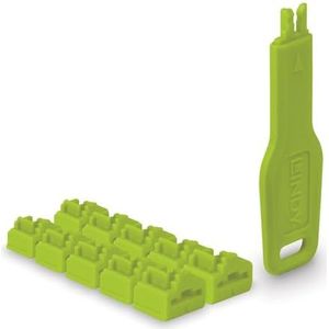 Lindy - Port Blocker - Groen - 10-pack - RJ-45 Kabels