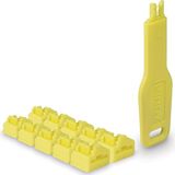 Lindy - RJ45 Poortsloten - Geel - 10 Stuks