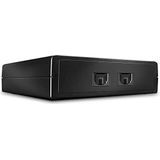 LINDY - 70436 - Toslink-switch - Zwart - 2 ingangen - 1 uitgang