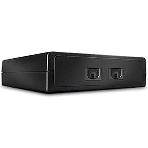 LINDY - 70436 - Toslink-switch - Zwart - 2 ingangen - 1 uitgang