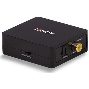 Lindy - SPDIF Converter en Repeater - Digitale Audio - Zwart - PVC