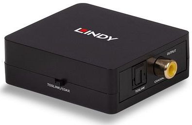 Lindy - SPDIF Converter en Repeater - Digitale Audio - Zwart - PVC