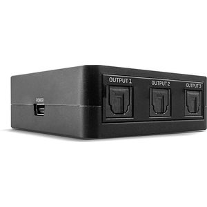 LINDY 70480 3 poorten Toslink-splitter Zwart