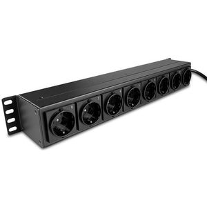 Lindy 73025 energiedistributie 8 AC-uitgang(en) 1.5U Zwart