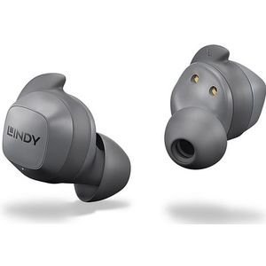 Lindy LE400W Headset Draadloos In-ear Muziek/Voor elke dag USB Type-C Bluetooth Grijs