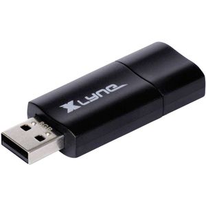 Xlyne Wave USB-stick 64 GB Zwart, Oranje 7164000 USB 2.0