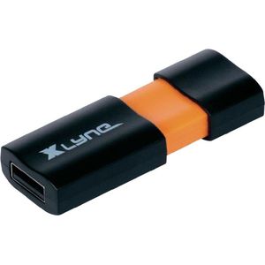 Xlyne - Wave - USB-stick - Zwart/Oranje - 64 GB - USB-A 2.0