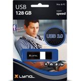Xlyne - Wave - USB-stick - Zwart/Wit - 128 GB - USB-A 3.2 Gen 1