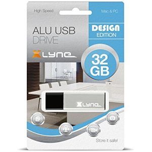 XLYNE 32GB USB-stick 2.0 ALU High Speed, Design Flash Drive, 177561, aluminium