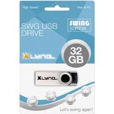Xlyne - Swing USB-stick - 32 GB - Zwart - USB-A 2.0