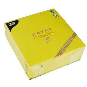 PAPSTAR 50 x servetten Royal 40 cm x 40 cm - limoengroen 10819, medium, lichtgroen