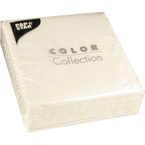 Papstar 100 Servetten 33x33 Wit wit PapStar