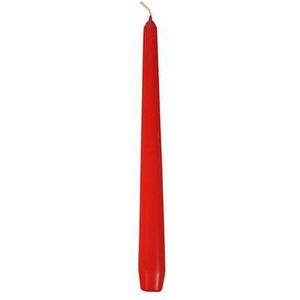 50 kaarsen – Ø 2,2 cm x 25 cm – rood, autonomie: 7 uur