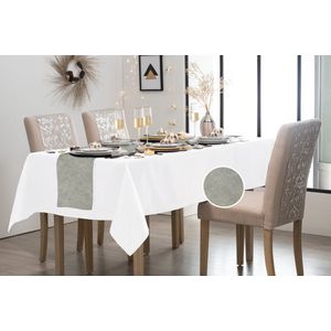Papstar tafelloper op rol - zilver - 40 x 480 cm - polyester