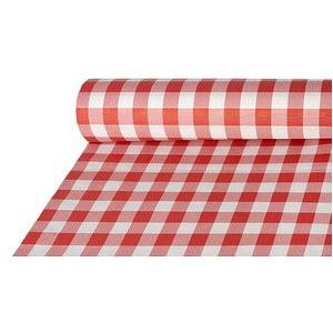 Papstar 88163, Rechteckig, Rot, Weiß, Papier, Tischdecke, 100 x 5000 cm, 1 Stück(e)