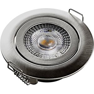 Heitronic 500666 DL7202 LED-inbouwlamp LED LED vast ingebouwd 5 W Zilver