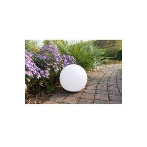 Heitronic - 37234 Globo Solar-Dekoleuchte Solarkugel led led fest eingebaut 0.4 w Weiß