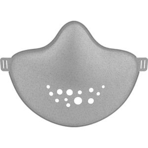 Koziol >>HI Community Mask, herbruikbaar mondkapje – gezichtsmasker - Organic Grey - incl. 31 filters