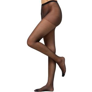 Nur Die Superitz 20 DEN transparante fijne panty matte look nylon comfortabele tailleband dames, zwart, 40-44