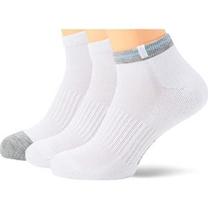 Nur Der 3 stuks sportsneakersokken voor heren, wit (wit), 39-42 EU