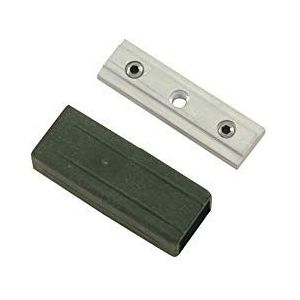 Gardinia 1 stuk Luxor gordijnstang connector van aluminium zwart