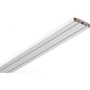 Gardinia Gordijnrailset, complete set met dubbele rail, incl. montagemateriaal, 3x 120 cm, wit