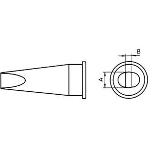 Weller LHT-C Soldeerpunt Beitelvorm, recht Grootte soldeerpunt 3.2 mm Inhoud: 1 stuk(s)