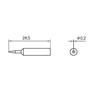 WELLER Soldeerpunt voor soldeerbout, 65 W, T0054485210